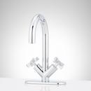 Signature Hardware Chrome Two Handle Monoblock Bathroom Sink Faucet 