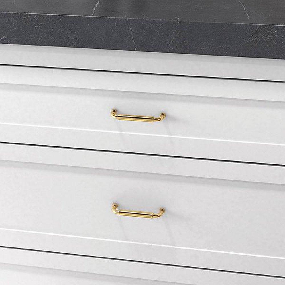 Baldwin Lifetime PVD Polished Brass Cabinet Pull 