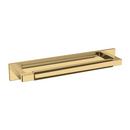 6 in. Center to Center Back Plate in Non-Lacquered Brass