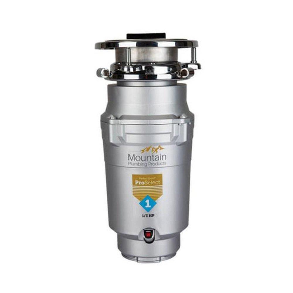 1/3 hp 3-Bold Mount Garbage Disposal in Matte Silver 