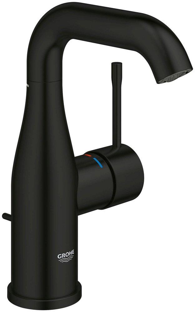 Single Handle Centerset Bathroom Sink Faucet in Matte Black 