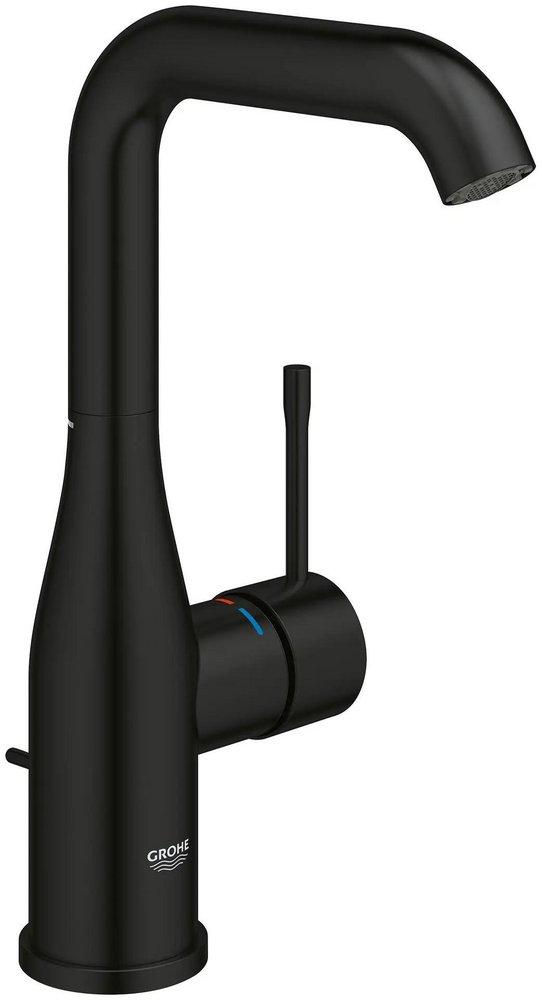 Single Handle Centerset Bathroom Sink Faucet in Matte Black 