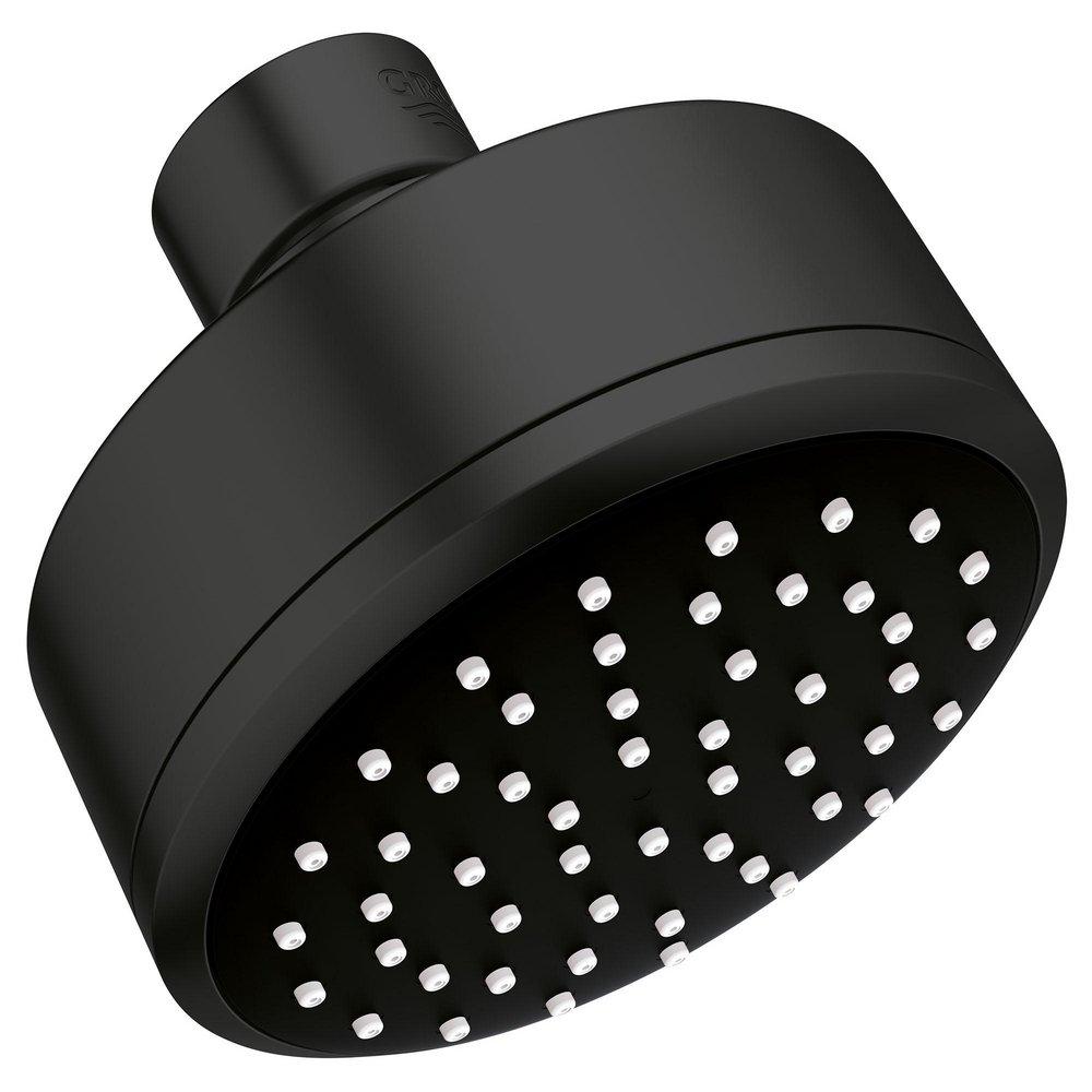 GROHE Matte Black Single Function Rain Showerhead 