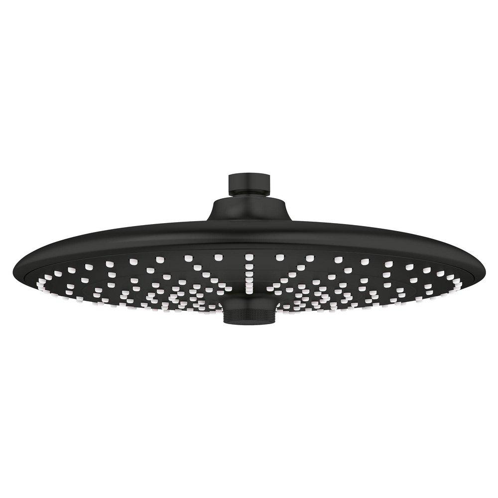 GROHE Matte Black Multi Function Jet, Rain and Smart Rain Showerhead 