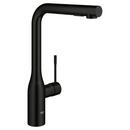 Single Handle Pull Out Kitchen Faucet in Matte Black