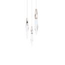 24W 3-Light Integrated LED Pendant in Polished Nickel