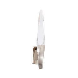 12W 2-Light 18 in. Wall Sconce in Polished Nickel