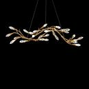 56W 1-Light Integrated LED Pendant in French Gold