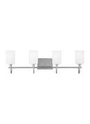 9W 4-Light Medium E-26 Vanity Fixture in Brushed Nickel