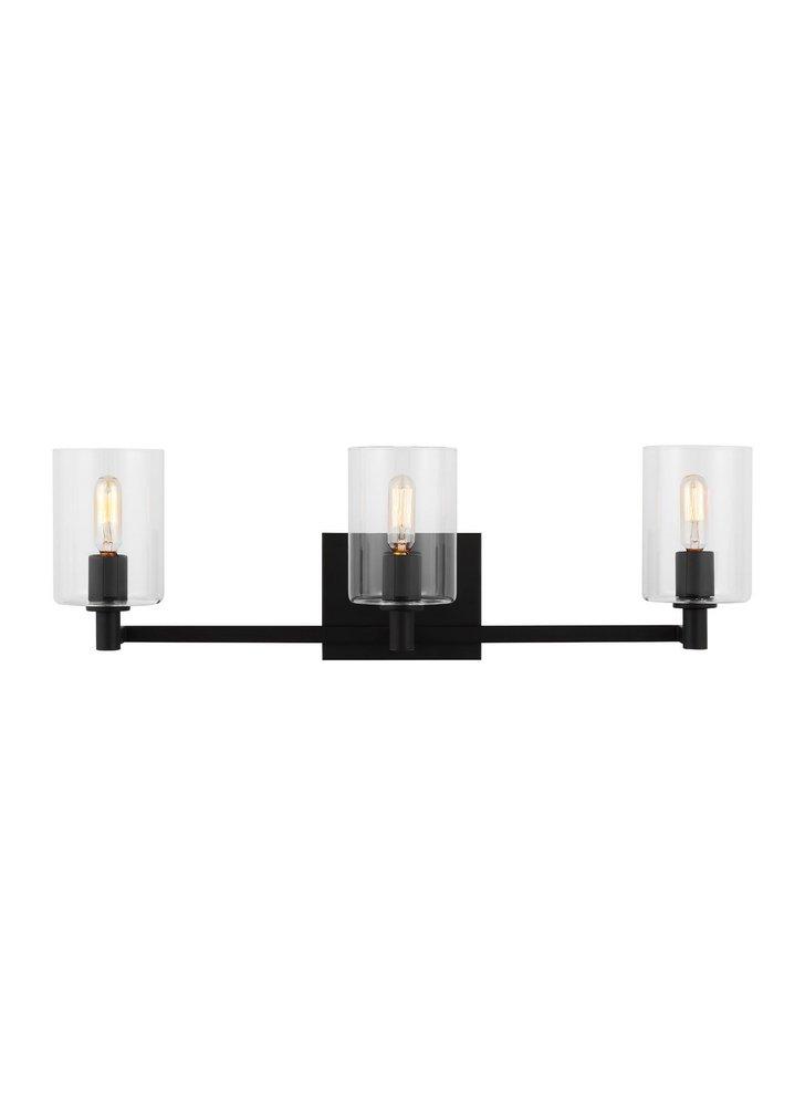 FULTON MODERN 3-LIGHT INDOOR DIMMABLE BATH VANITY WALL SCONCE IN BRUSHED NICKEL SILVER FINISH 