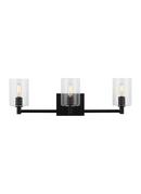FULTON MODERN 3-LIGHT INDOOR DIMMABLE BATH VANITY WALL SCONCE IN BRUSHED NICKEL SILVER FINISH 