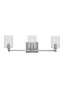 FULTON MODERN 3-LIGHT INDOOR DIMMABLE BATH VANITY WALL SCONCE IN SATIN BRASS GOLD FINISH 
