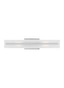 9W 2-Light Medium E-26 Vanity Fixture in Chrome