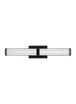 24W 1-Light Integrated Vanity Fixture in Midnight Black