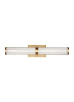 4.75in. 24W 1-Light Integrated LED Vanity Fixture in Satin Brass