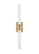 Visual Comfort & Co. Studio Satin Brass 60W 2-Light Medium E-26 Vanity Fixture 
