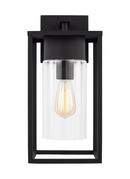60W 1-Light 17-1/8 in. Wall Sconce in Black