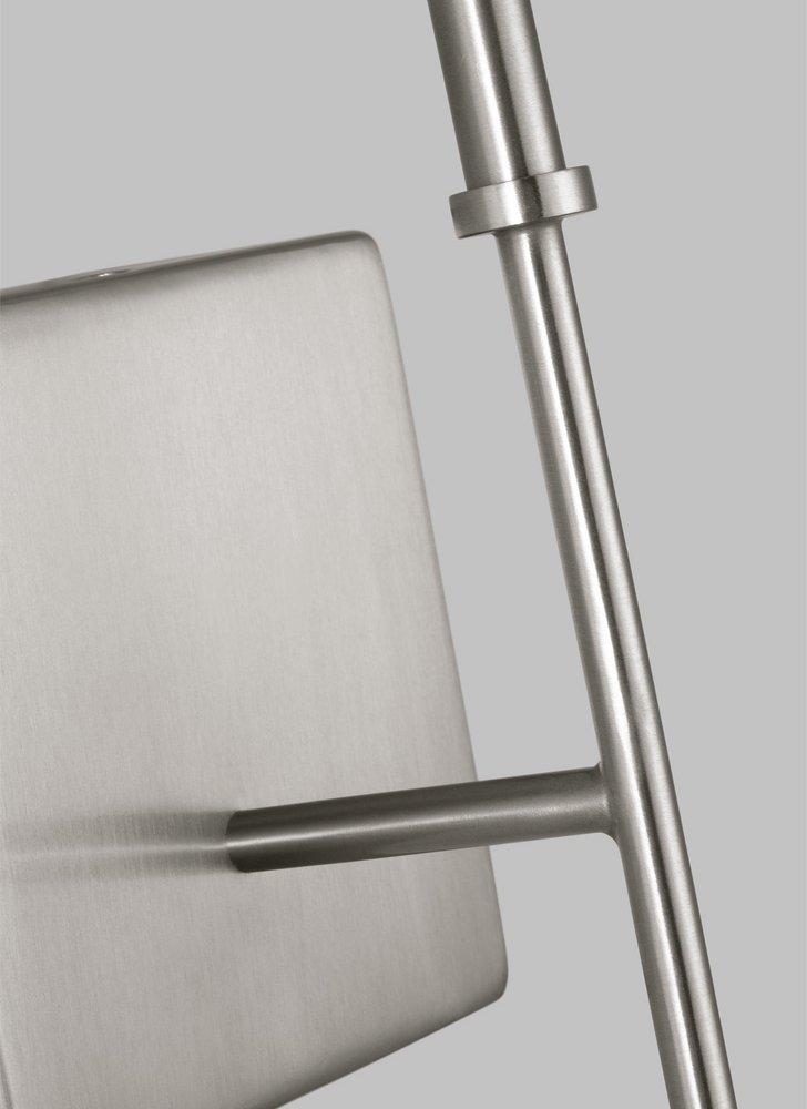 Visual Comfort & Co. Studio Brushed Nickel 60W 1-Light Candelabra E-12 Vanity Fixtures 