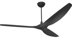 52in. Smart Ceiling Fan with Uplight (Extra WhisperWind) & Remote in Natural Bamboo / Black Hardware