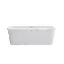 66 x 34 in. Freestanding Bathtub with Center Drain in White 