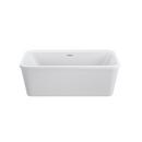 66 x 34 in. Freestanding Bathtub with Center Drain in White 