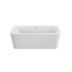 66 x 34 in. Freestanding Bathtub with Center Drain in White