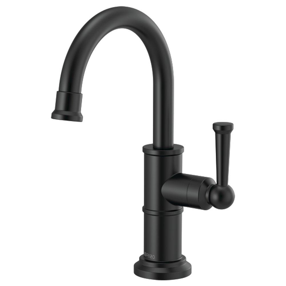 Brizo Matte Black Single Handle Lever Water Filter Faucet 