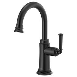 Single Handle Lever Water Filter Faucet in Matte Black