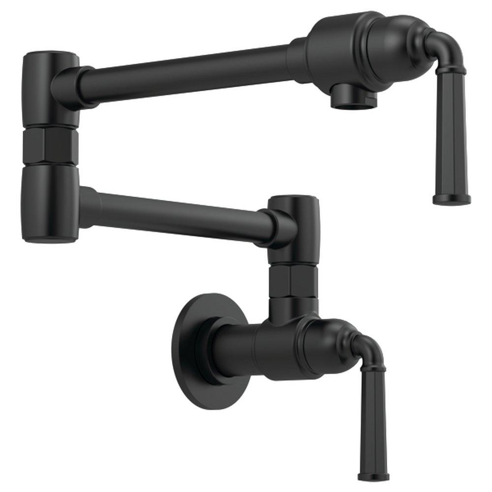 Brizo Matte Black Two Handle Lever Pot Filler 