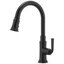 Brizo Matte Black Single Handle Pull Down Kitchen Faucet 