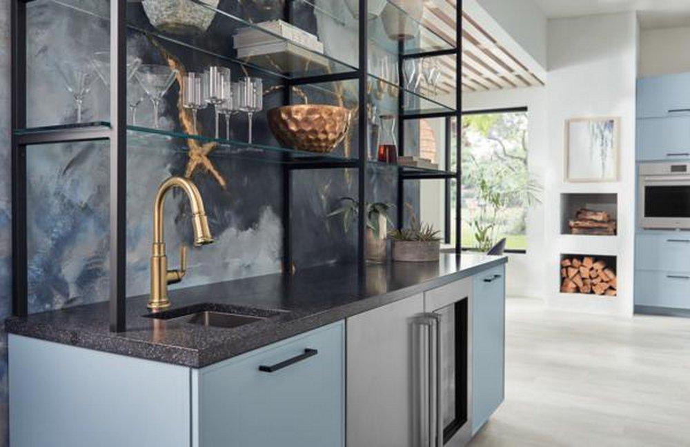 BRIZO ROOK PULL-DOWN PREP FAUCET 