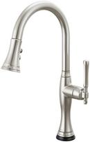 Single Handle Pull Down Kitchen Faucet in Stainless