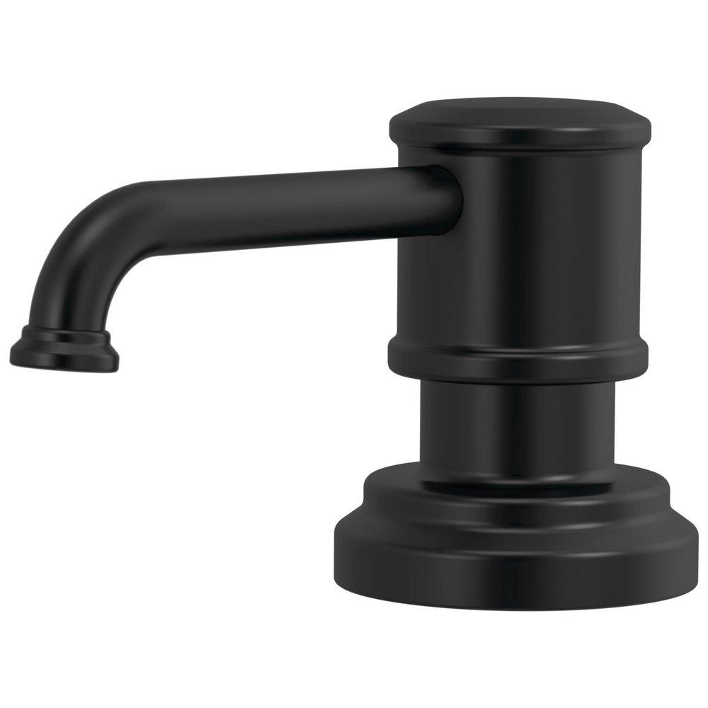 Brizo Matte Black 2-3/4 in. 13 oz. Kitchen Soap Dispenser 