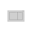 2 x 6 Concealed Tank Plastic Actuator Plate in Matte White Coated with White Accent 