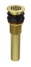 GRID STRAINER NO OVERFLOW IN BRUSHED GOLD 