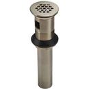 Grid Strainer with Overflow in Brushed Nickel 