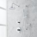 Two Handle Single Function Shower System Set in Polished Chrome - 1/2 in. and 3/4 in. Valve Included 