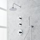 Three Handle Single Function Shower System in Chrome with Hand Shower
