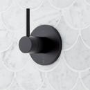 Three Handle Single Function Shower System Set in Matte Black - 3/4 in. Valves Included 