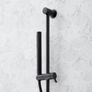 Three Handle Single Function Shower System Set in Matte Black - 3/4 in. Valves Included 