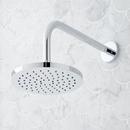 Signature Hardware Chrome Three Handle Single Function Shower System Set with Dual Showerheads and Hand Shower 