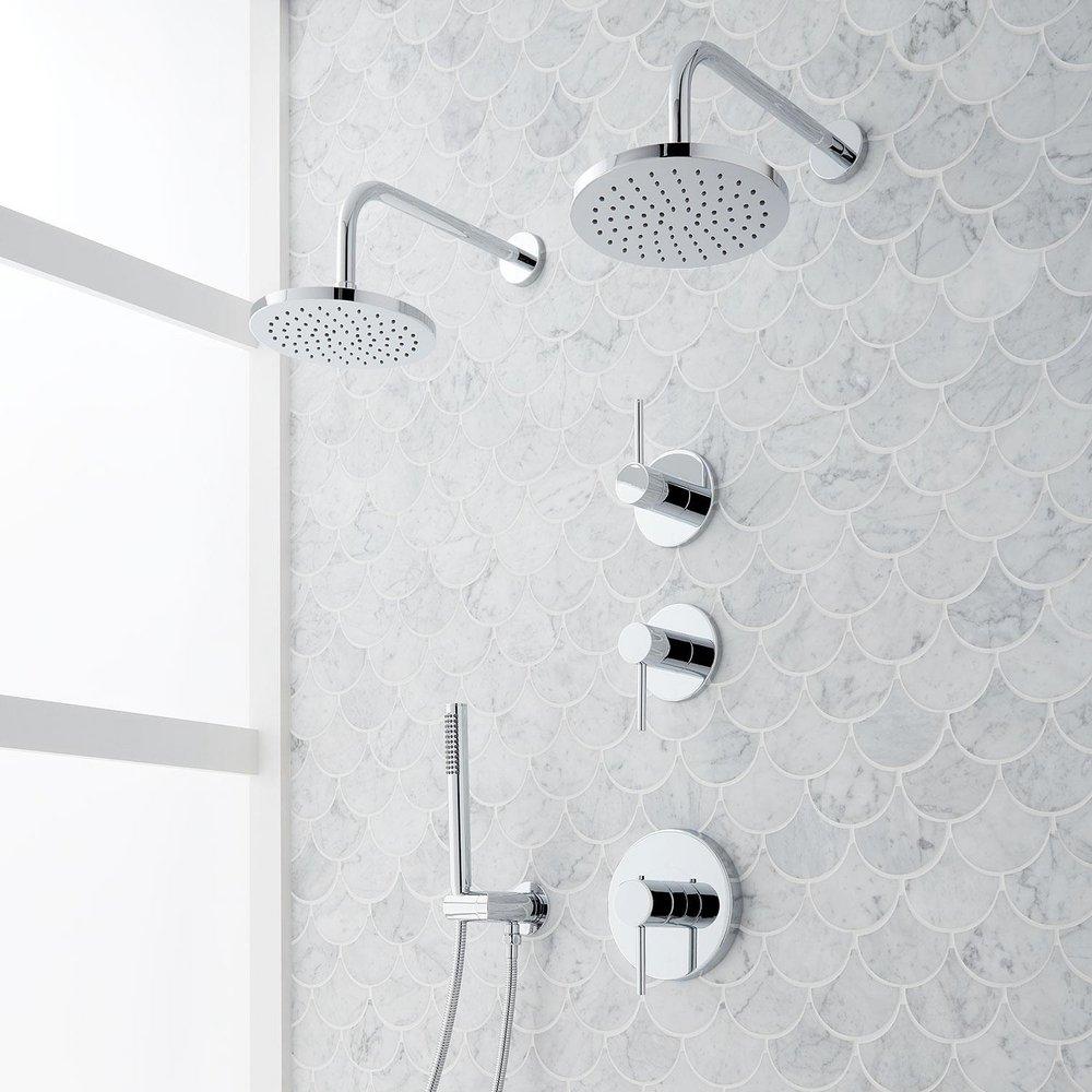 Thermostatic Shower System in Polished Chrome 