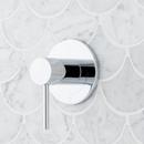 Signature Hardware Chrome Three Handle Single Function Shower System Set with Dual Showerheads and Hand Shower 
