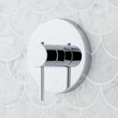 Signature Hardware Chrome Three Handle Single Function Shower System Set with Dual Showerheads and Hand Shower 