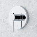 Signature Hardware Chrome Three Handle Single Function Shower System Set with Dual Showerheads and Hand Shower 