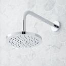 Signature Hardware Chrome Three Handle Single Function Shower System Set with Dual Showerheads and Hand Shower 