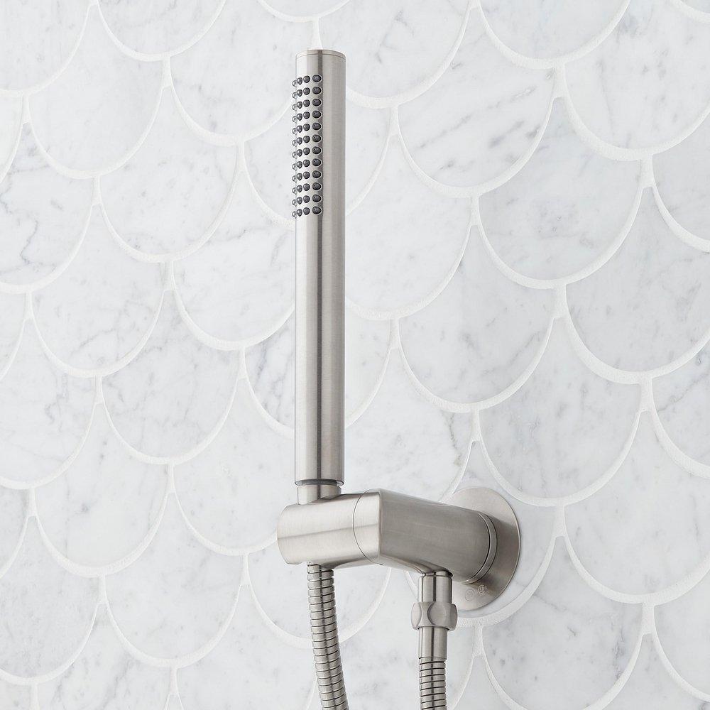 Thermostatic Shower System in Brushed Nickel 