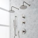 Thermostatic Shower System in Brushed Nickel