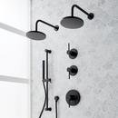 Thermostatic Shower System in Matte Black