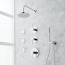 Single Handle Dual Function Shower System Set in Matte Black- 1/2 in. Valve Included